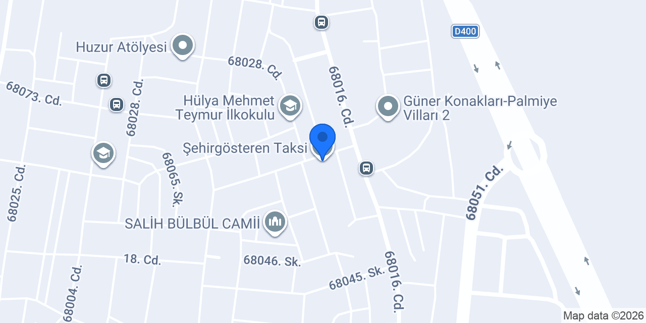 Şehirgösteren Taksi konumu