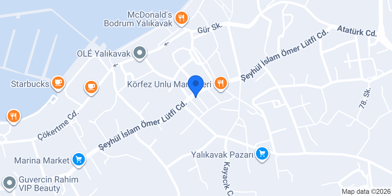 Bodrum Yalıkavak Çiçekçilik konumu