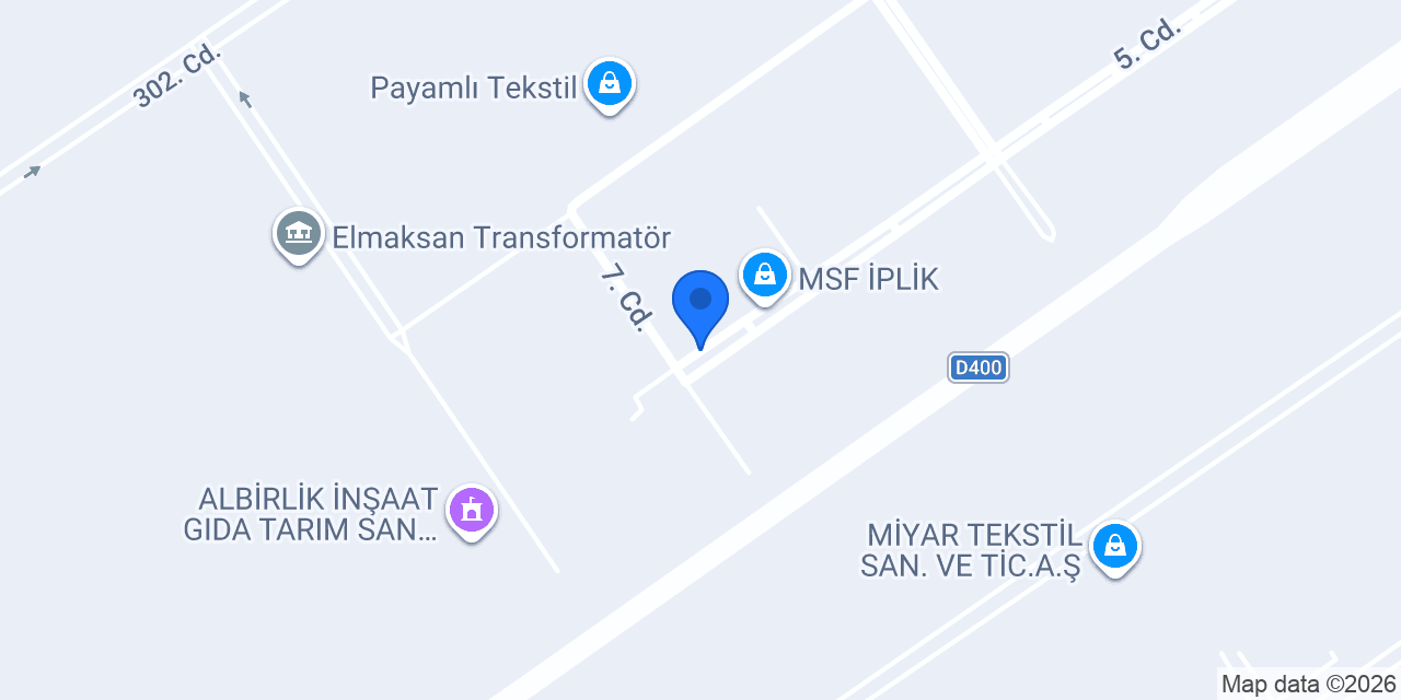 Paksan Tekstil konumu