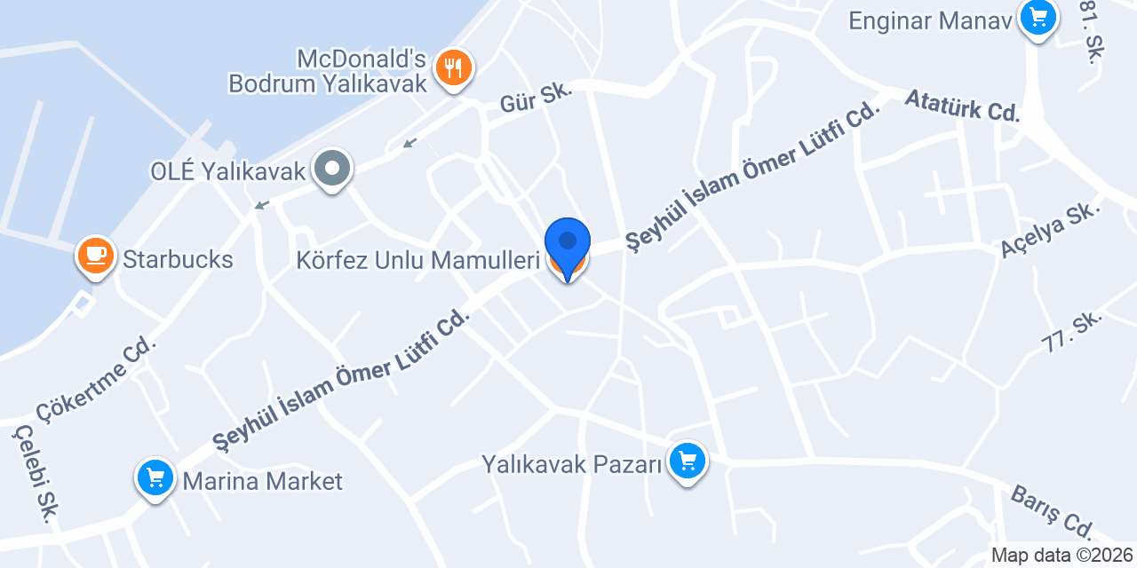 Körfez Unlu Mamulleri konumu