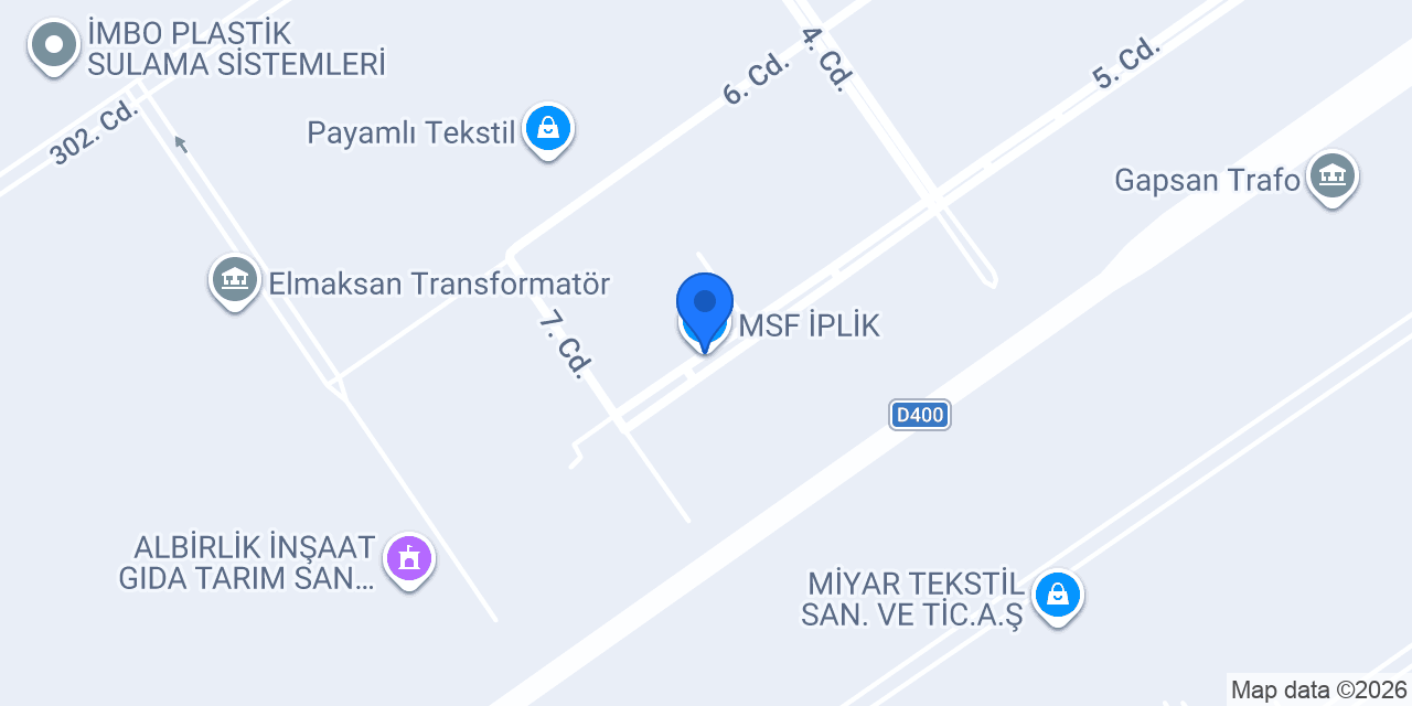 MSF İPLİK konumu