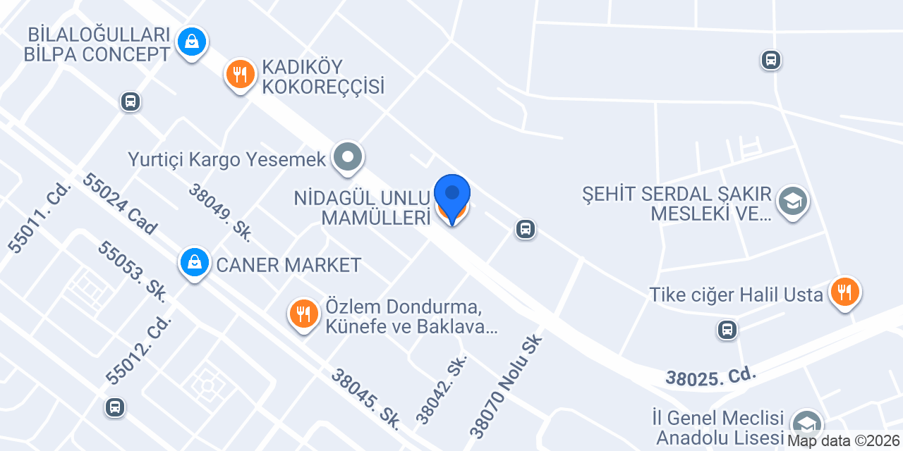 NİDAGÜL UNLU MAMÜLLERİ konumu