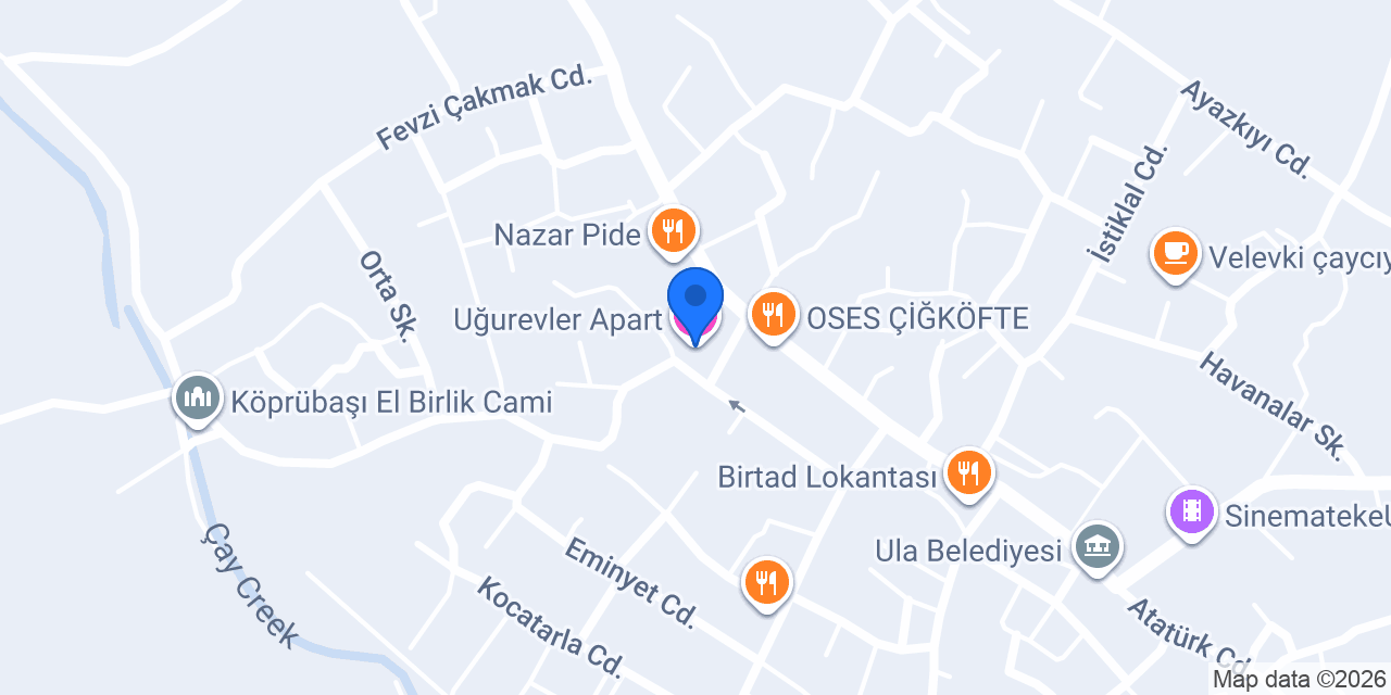 Uğurevler Apart konumu
