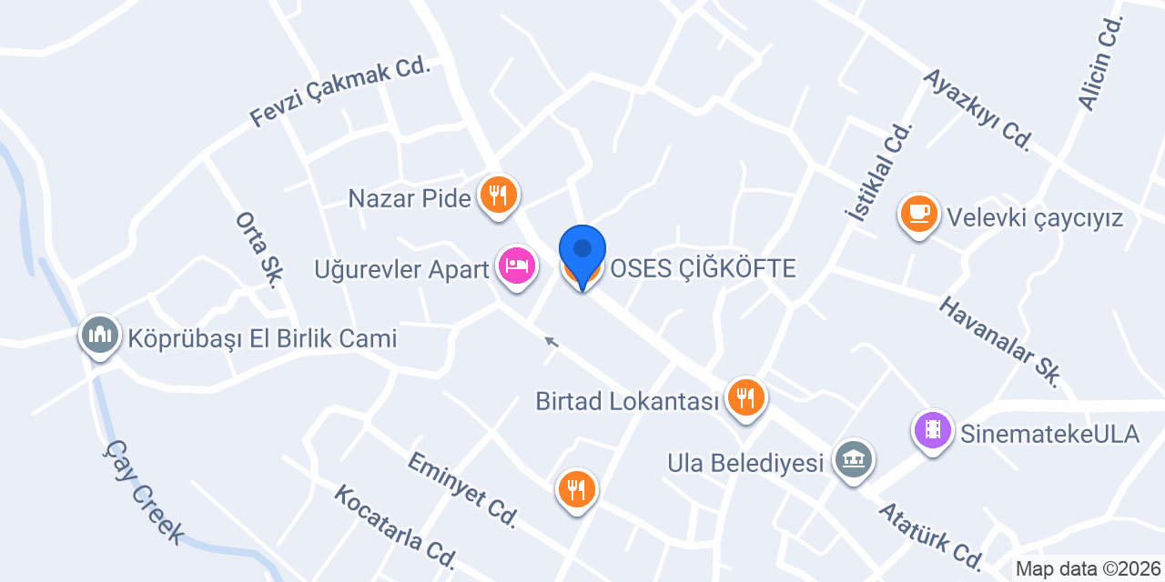 OSES ÇİĞKÖFTE konumu