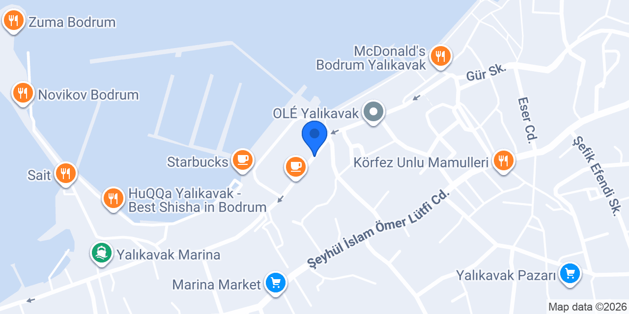 Yalıkavak Marina Eczanesi konumu