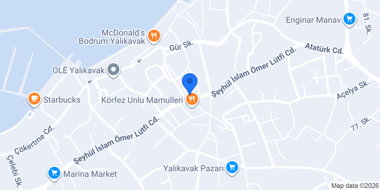 Ada Restaurant Yalıkavak konumu