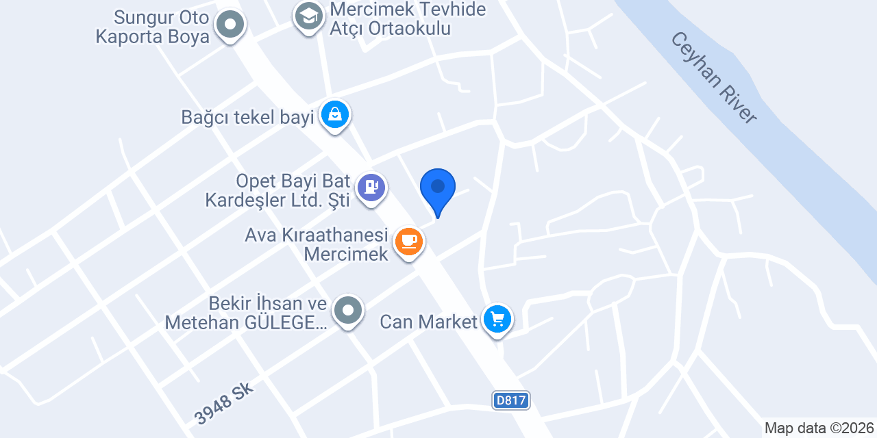 Mercimek Aile Sağlık Merkezi konumu