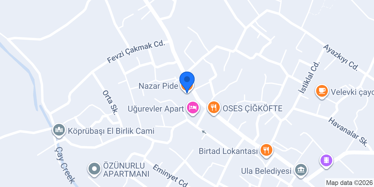 Nazar Pide konumu