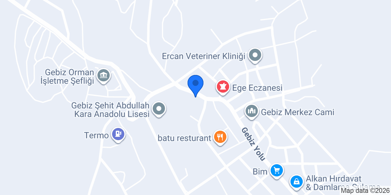 Özgür Aksu Veteriner Kliniği konumu