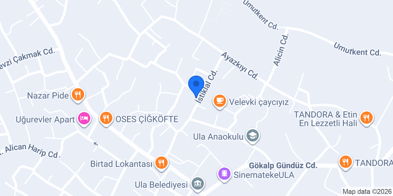 Ula Aslan Apart konumu