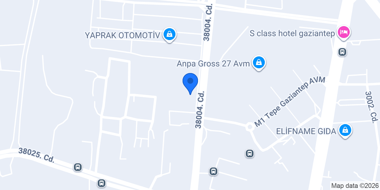AZAD AUTO GAZİANTEP konumu