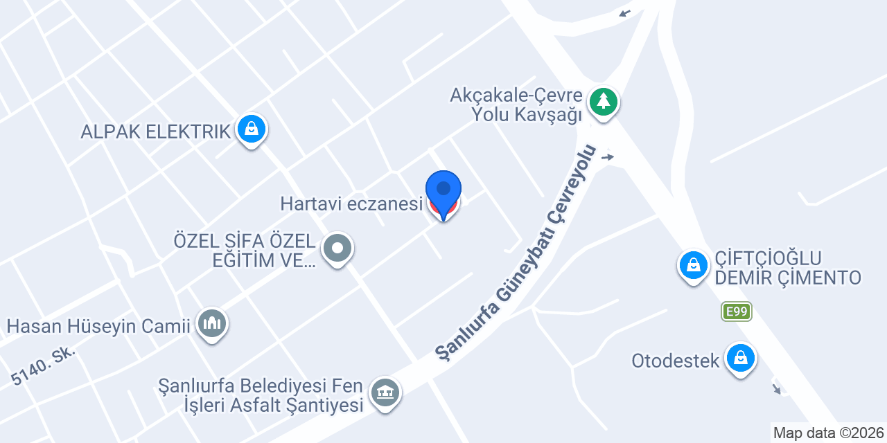 Hartavi eczanesi konumu