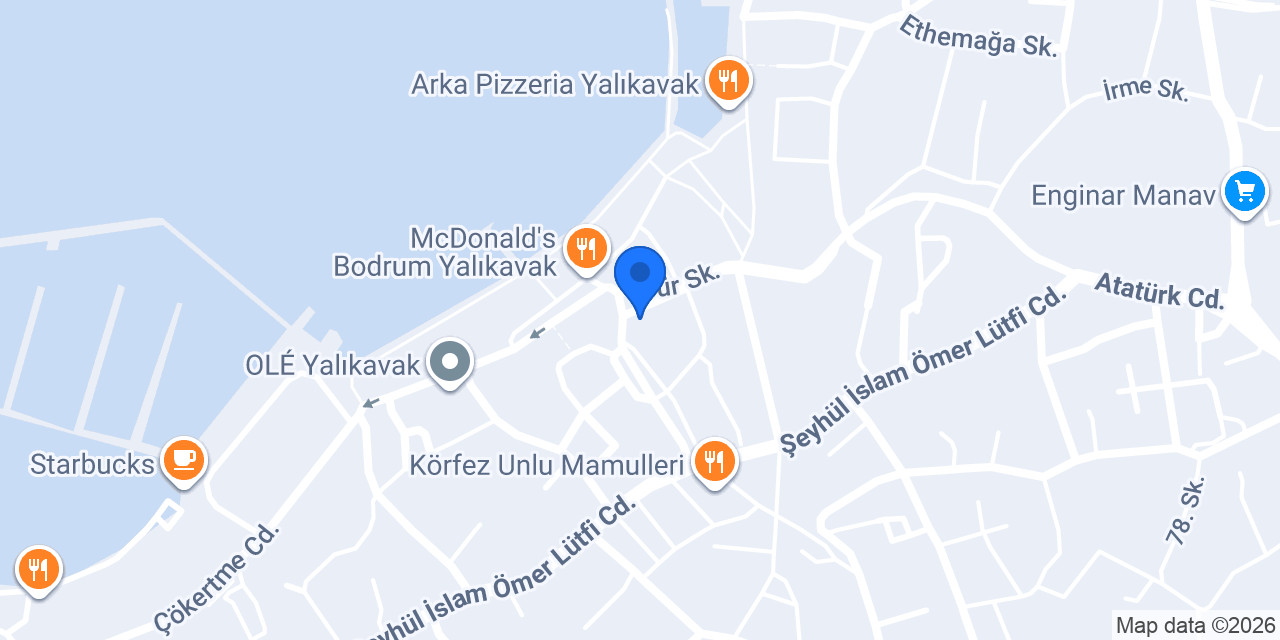 Türkoğlu Restaurant Yalıkavak konumu