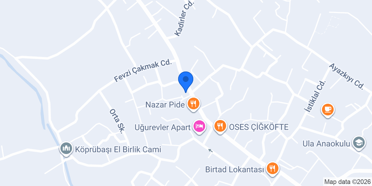 Ptt-Ula Şubesi konumu