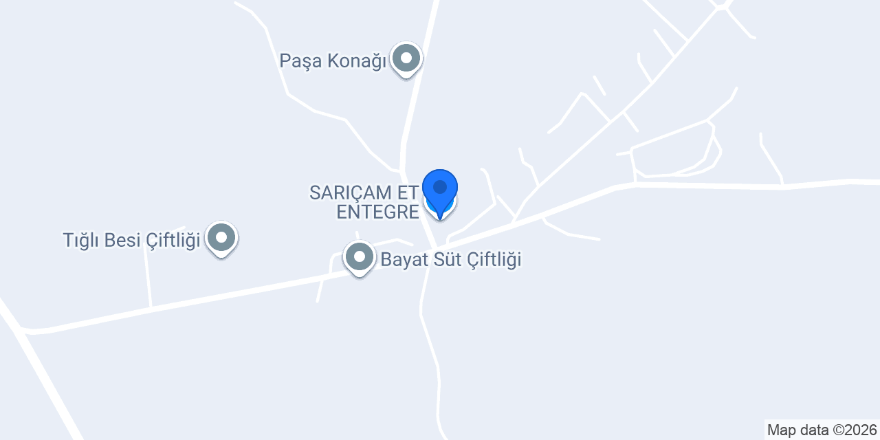 SARIÇAM ET ENTEGRE konumu