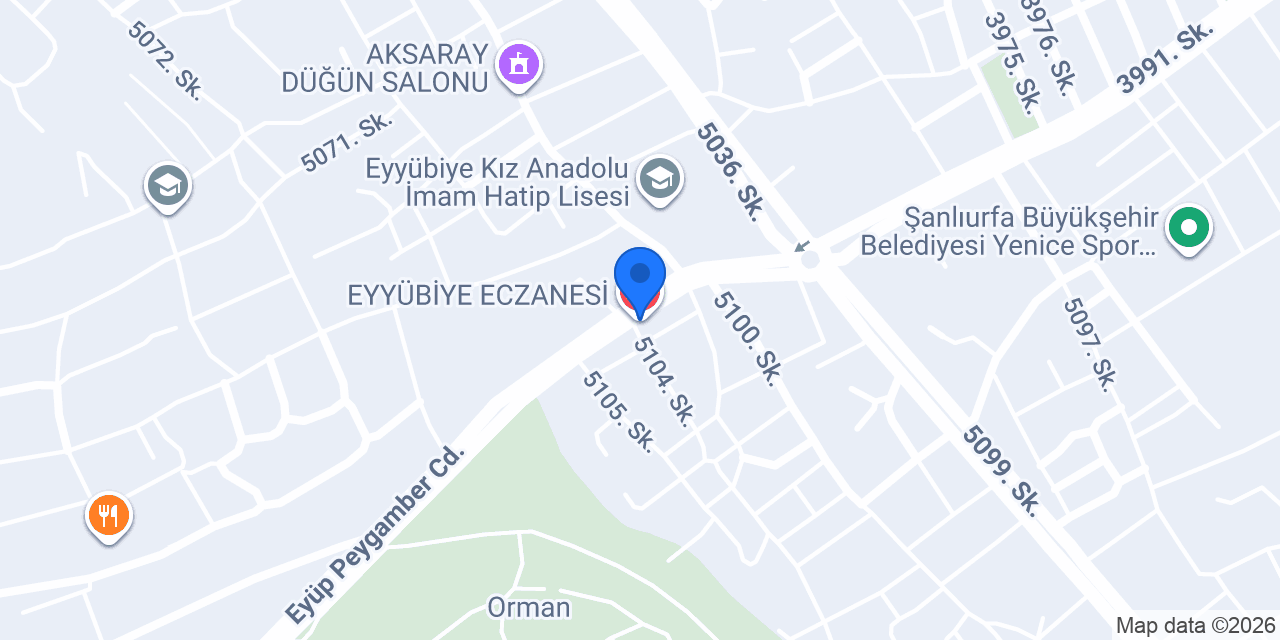 EYYÜBİYE ECZANESİ konumu