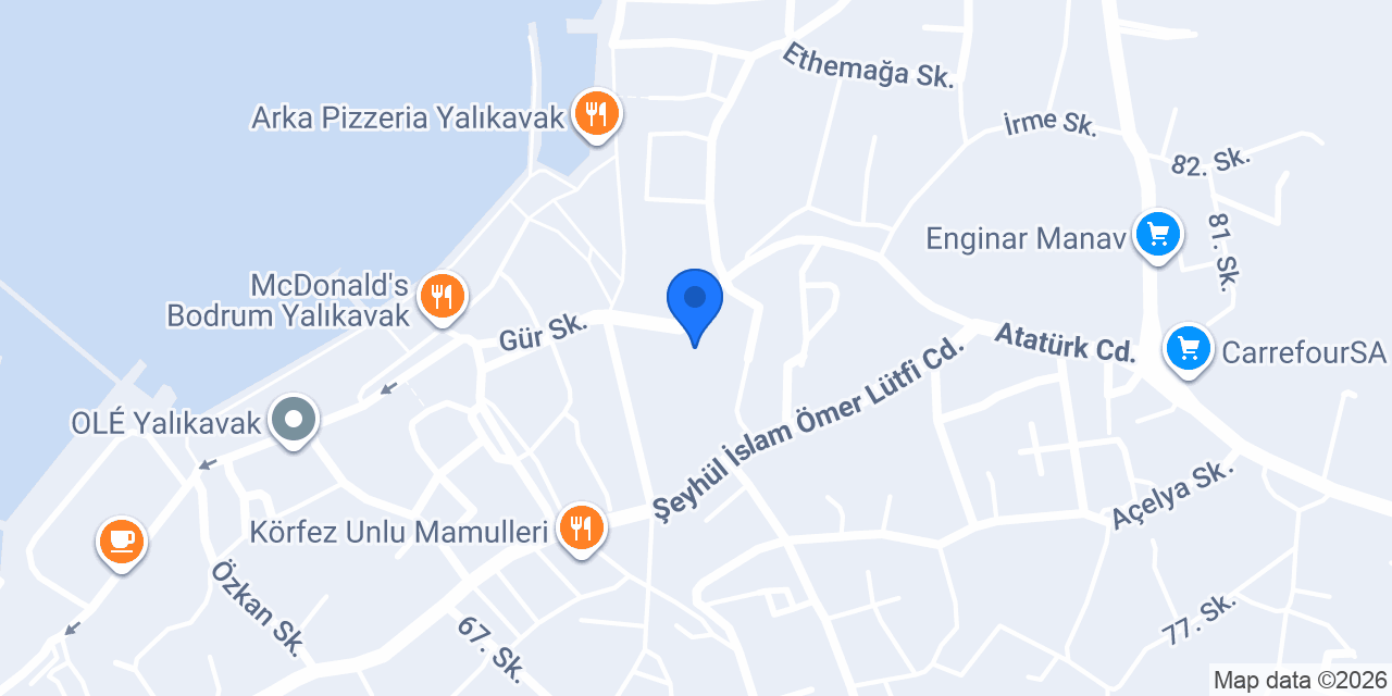 Ptt-yalıkavak konumu