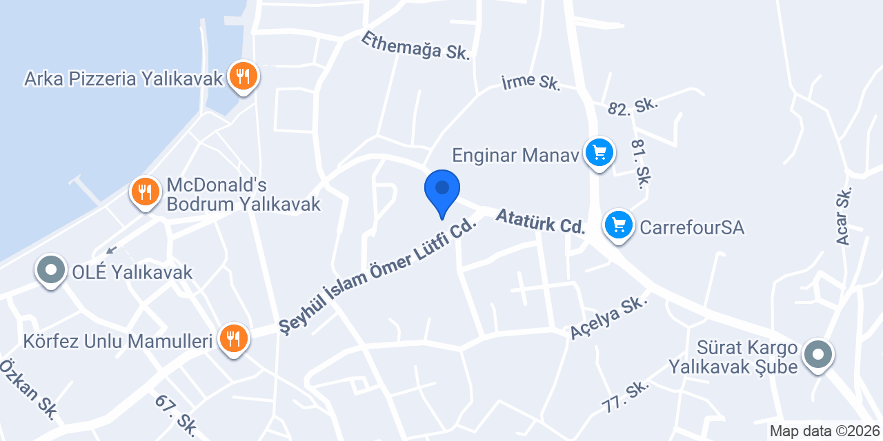 Erdem Kıramer Bodrum konumu
