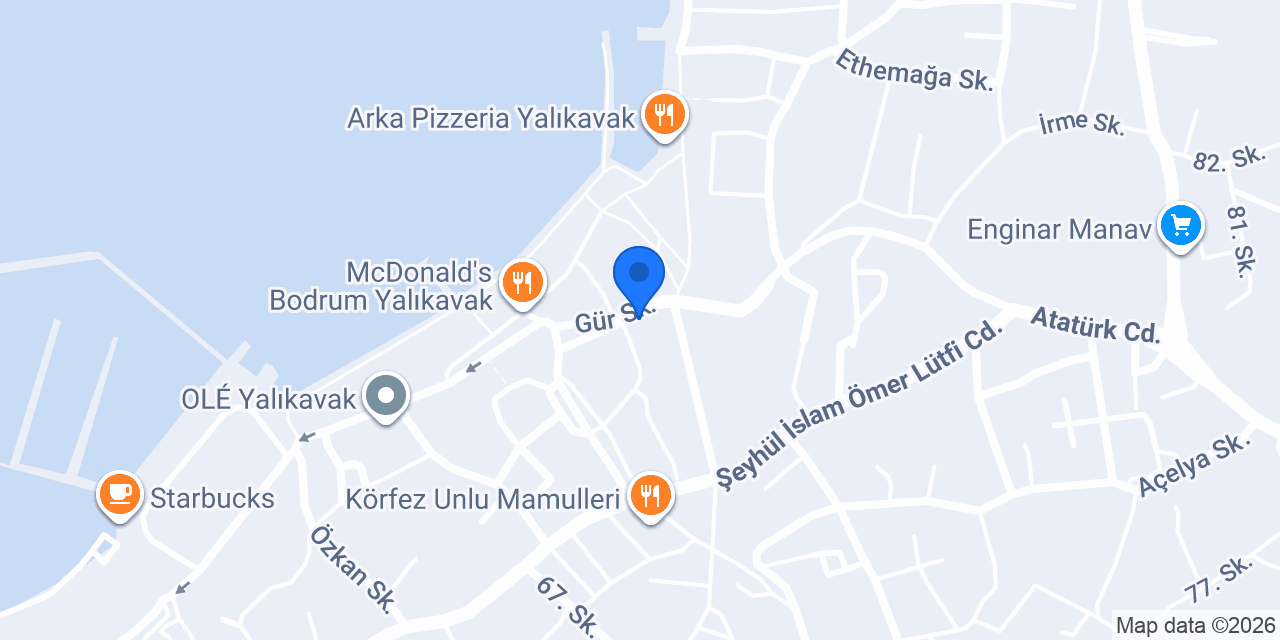 Papa John's Yalıkavak konumu