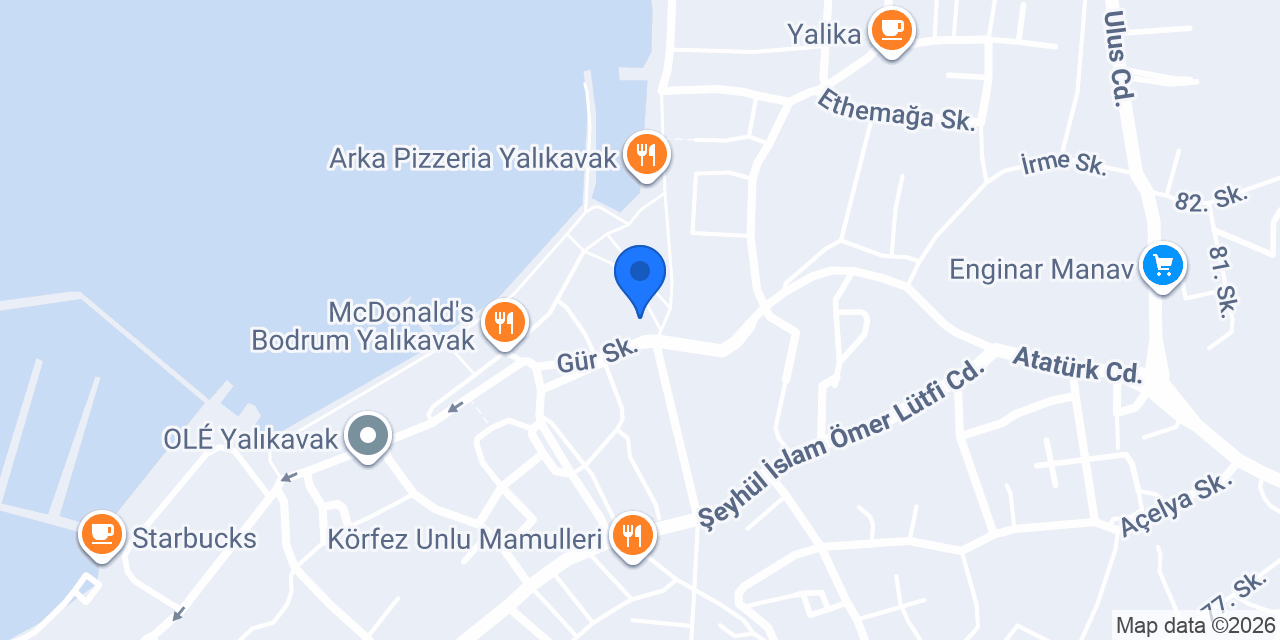 Bitez Dondurma, Yalıkavak konumu