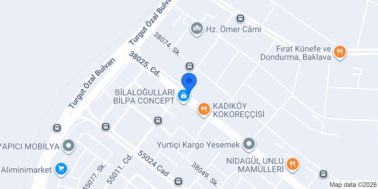 Elit gece dönercisi konumu