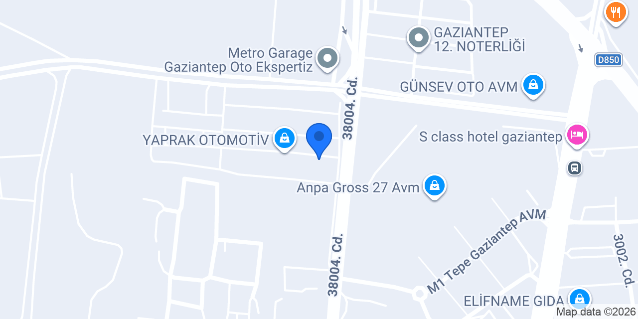 Asker Otomotiv konumu