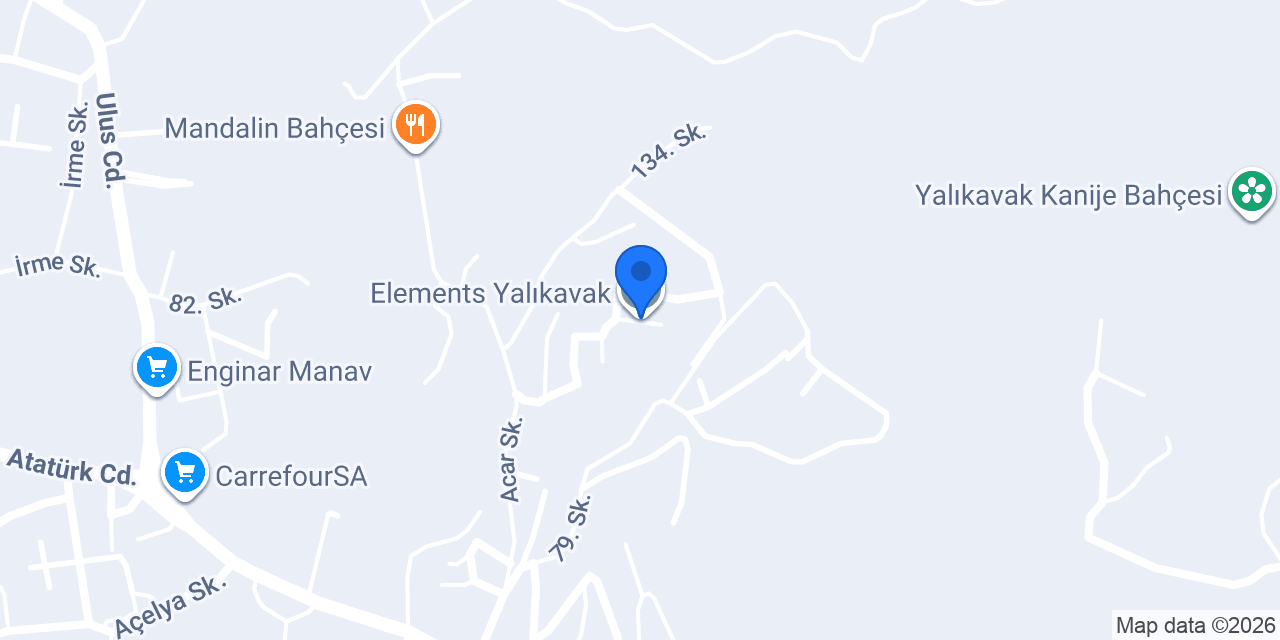 Elements Yalıkavak konumu