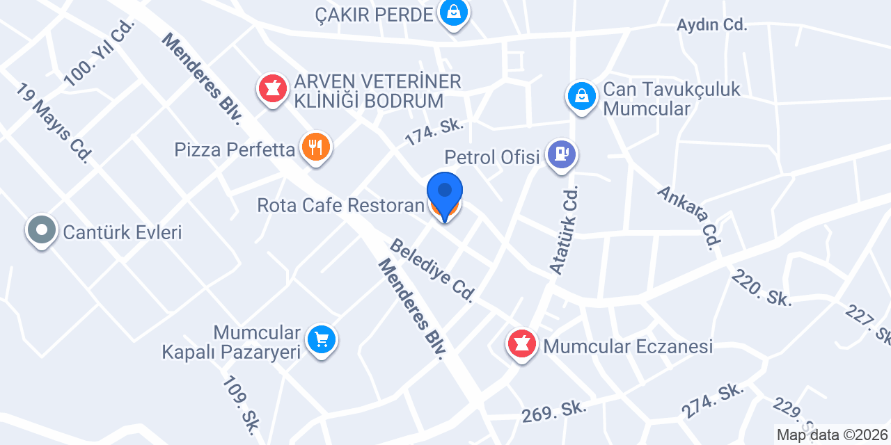 Rota Cafe Restoran konumu