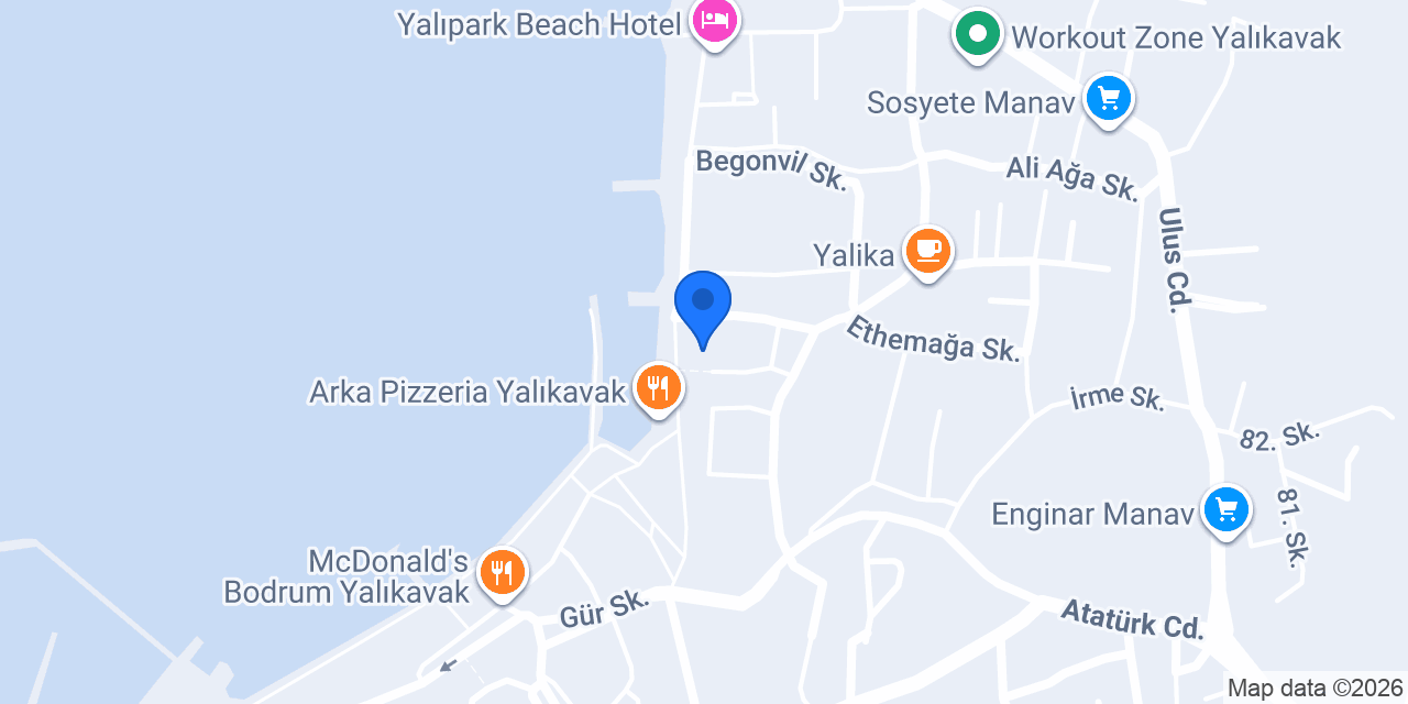 Tangiers Hotel Yalıkavak konumu