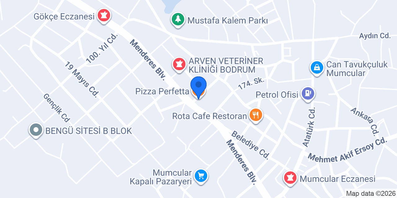 Pizza Perfetta konumu