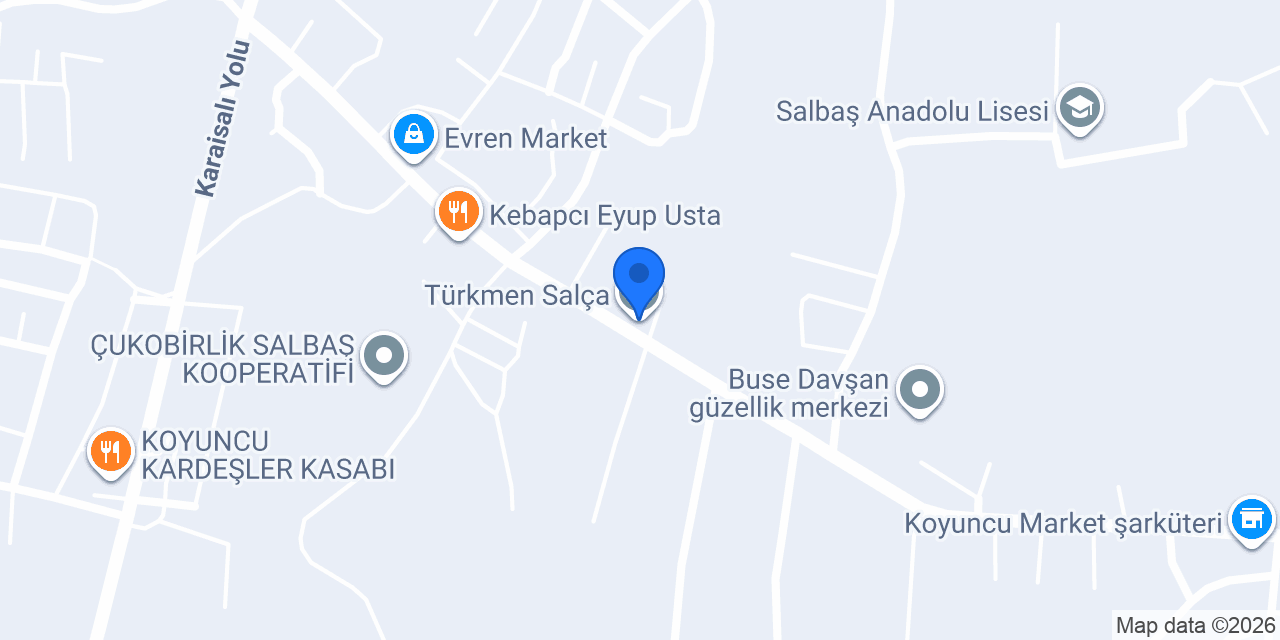Türkmen Salça konumu