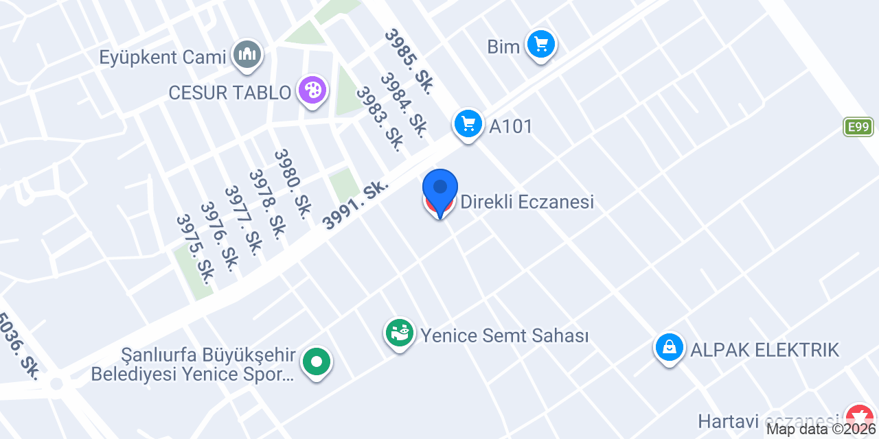 Direkli Eczanesi konumu