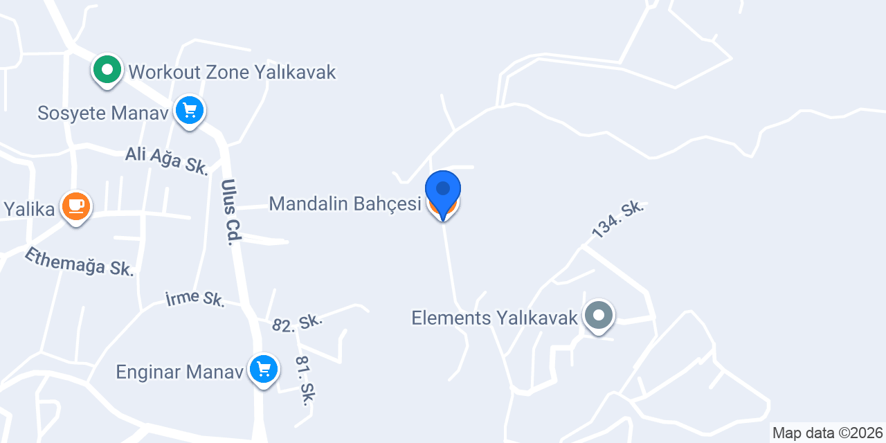 Mandalin Bahçesi konumu