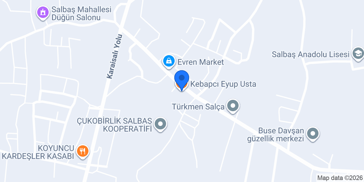 Kebapcı Eyup Usta konumu