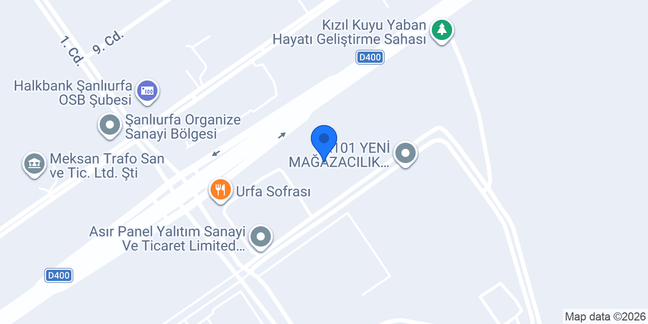 Bereket Urfa Fıstık konumu