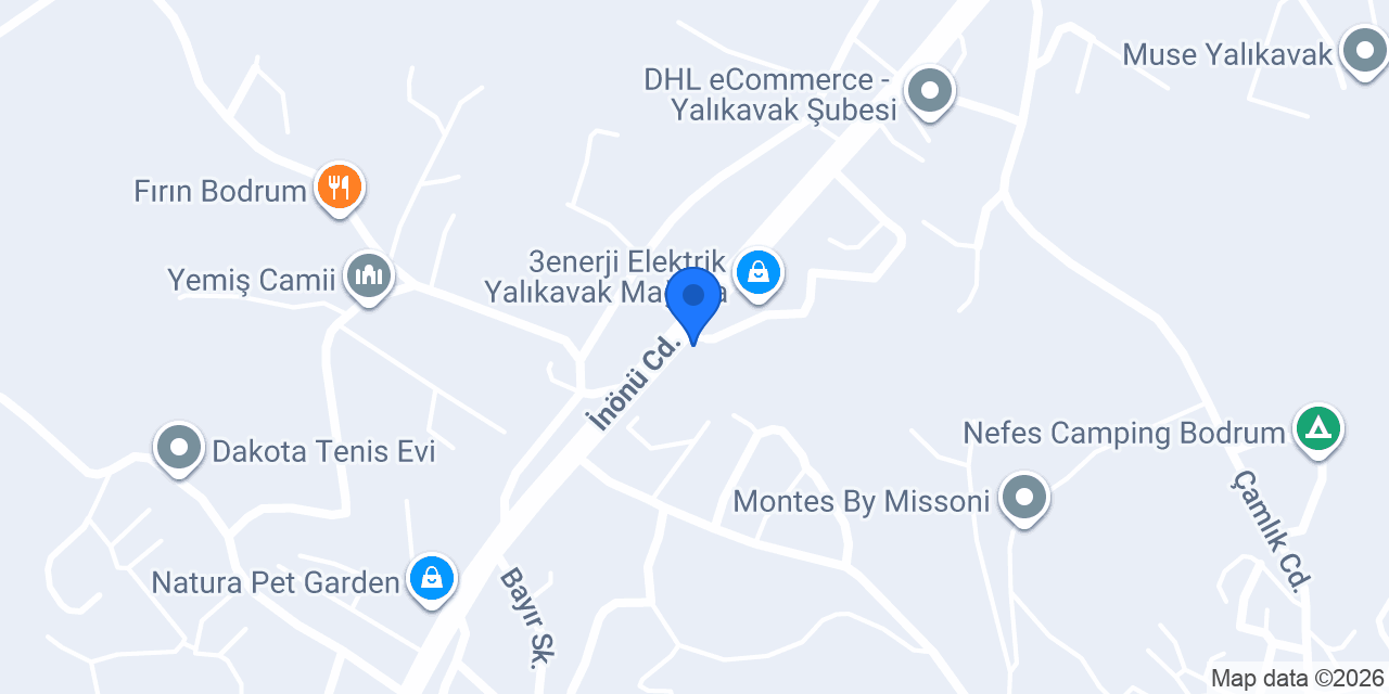 Yalıkavak Veteriner Kliniği konumu