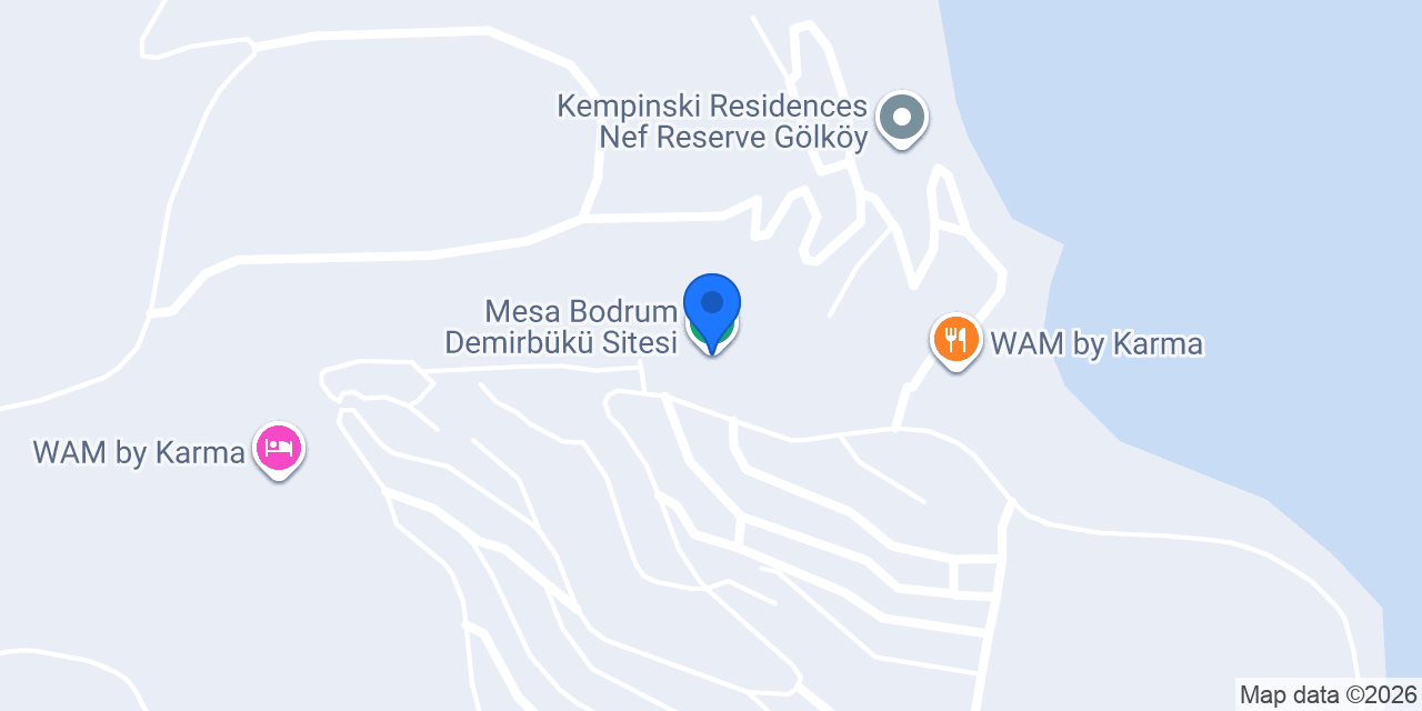 Mesa Bodrum Demirbükü Sitesi konumu