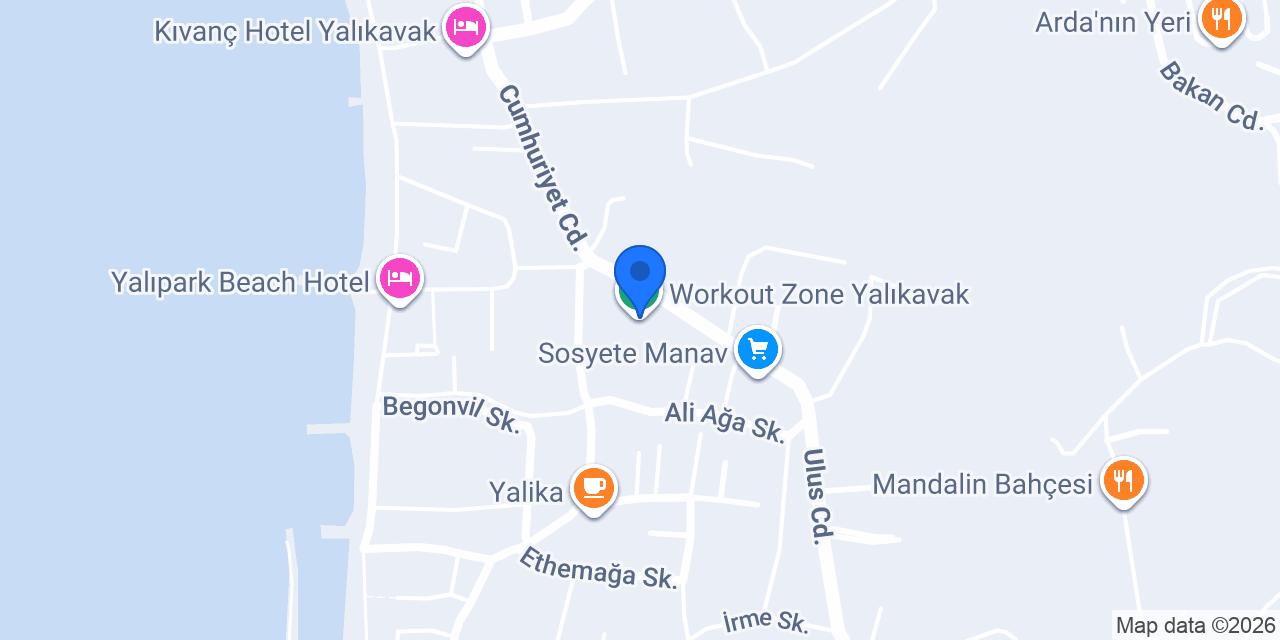 Workout Zone Yalıkavak konumu