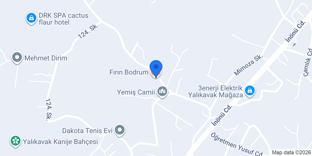 Fırın Bodrum konumu