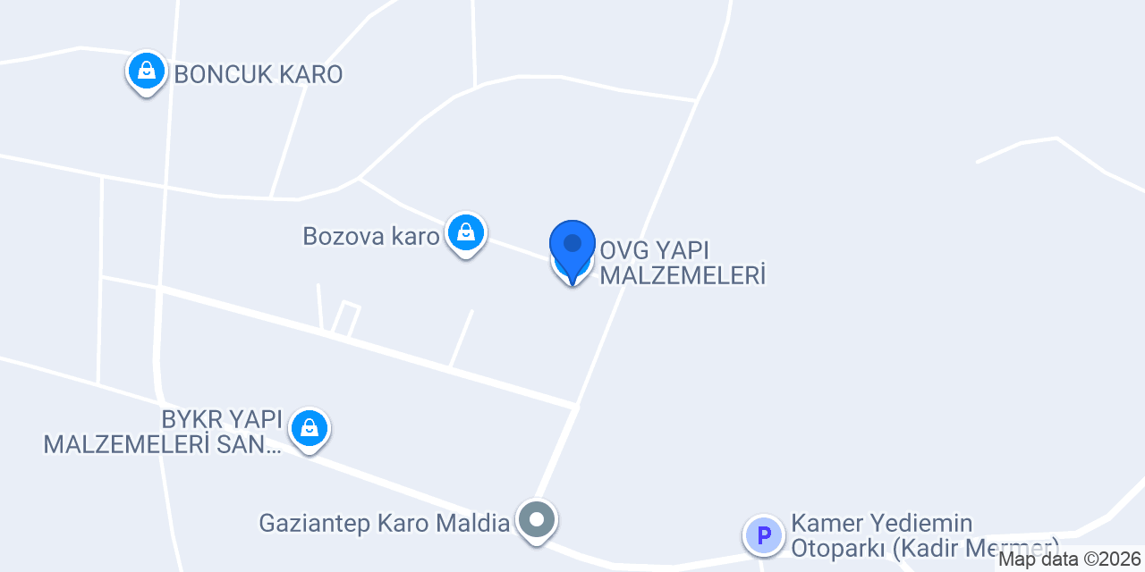 O.V.G YAPI MALZEMELERİ konumu