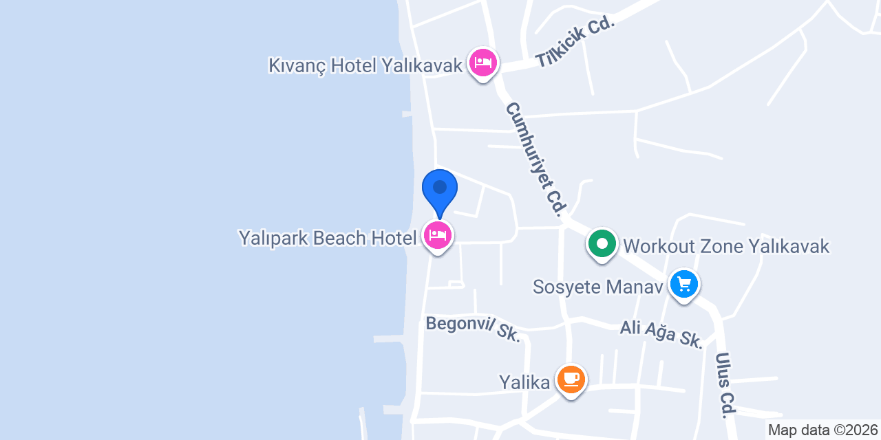 Yalinn Hotels konumu