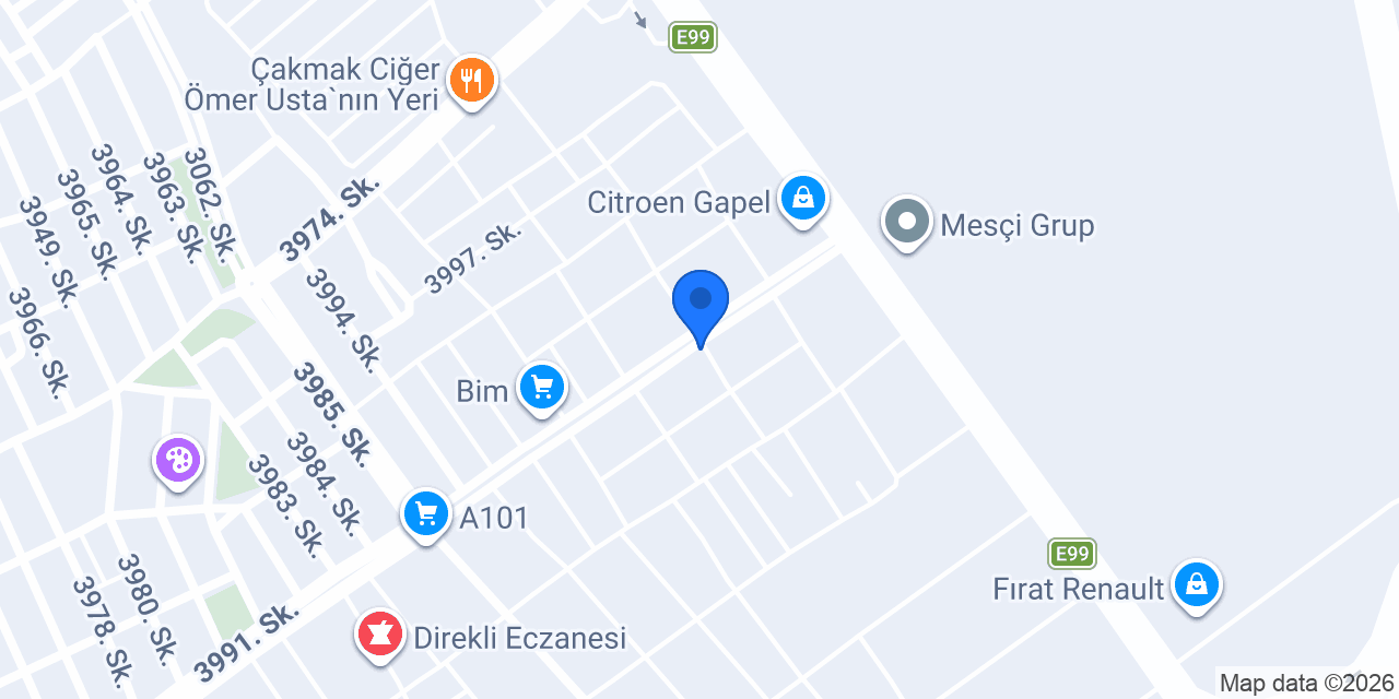 Öz Urfa Emlak konumu