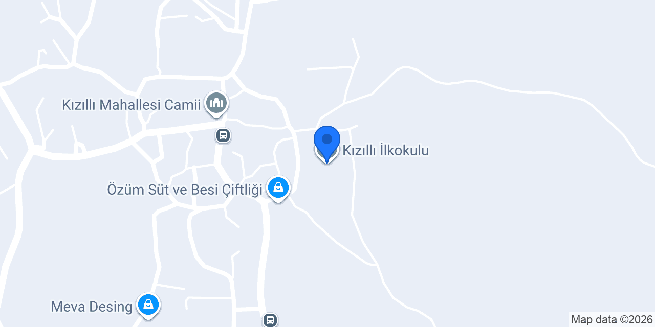 Kızıllı İlkokulu konumu
