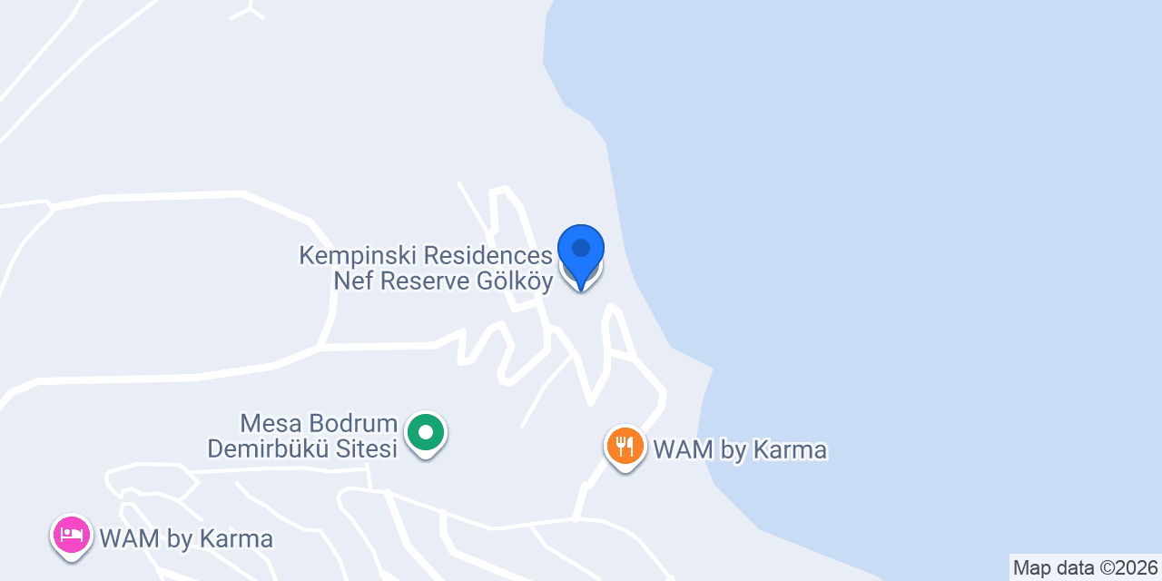 Kempinski Residences Nef Reserve Gölköy konumu