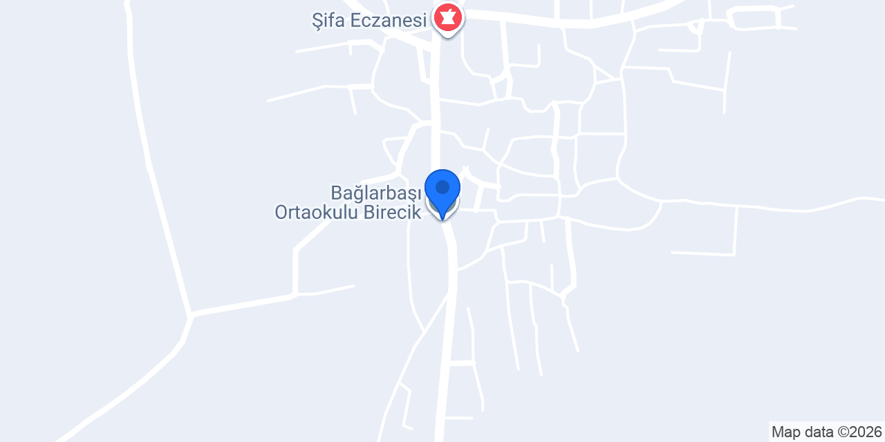 Bağlarbaşı Ortaokulu Birecik konumu