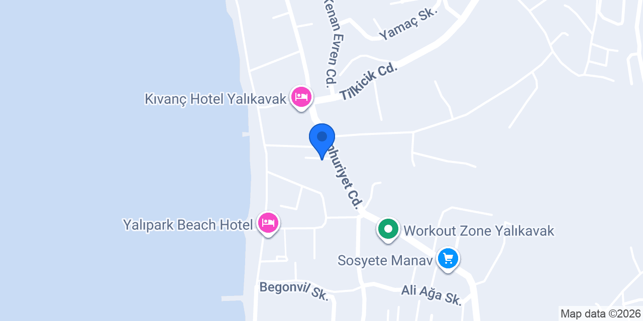 Onur Hotel Yalıkavak konumu