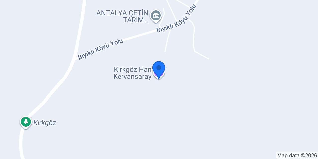 Kırkgöz Han Kervansaray konumu