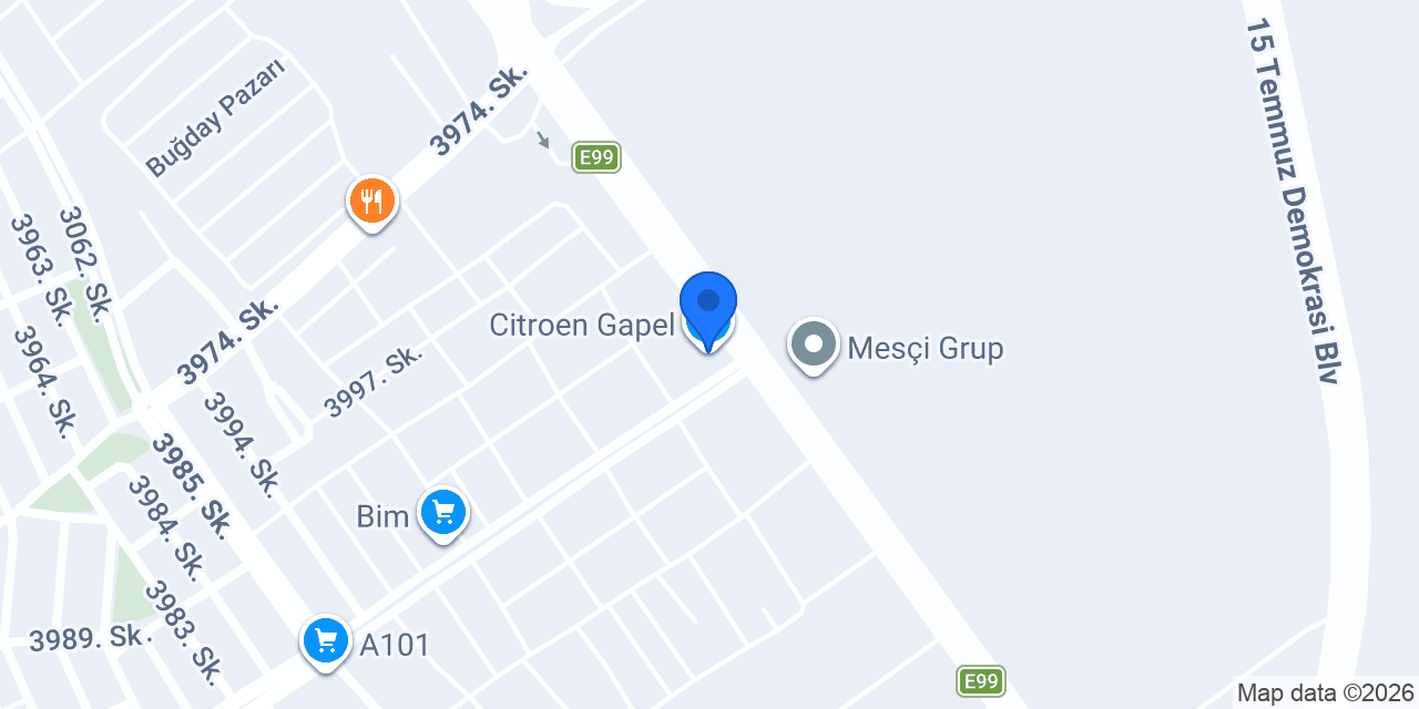 Spoticar Gapel konumu