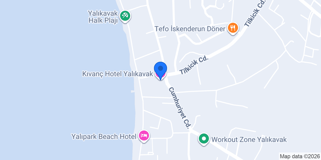 Kıvanç Hotel Yalıkavak konumu
