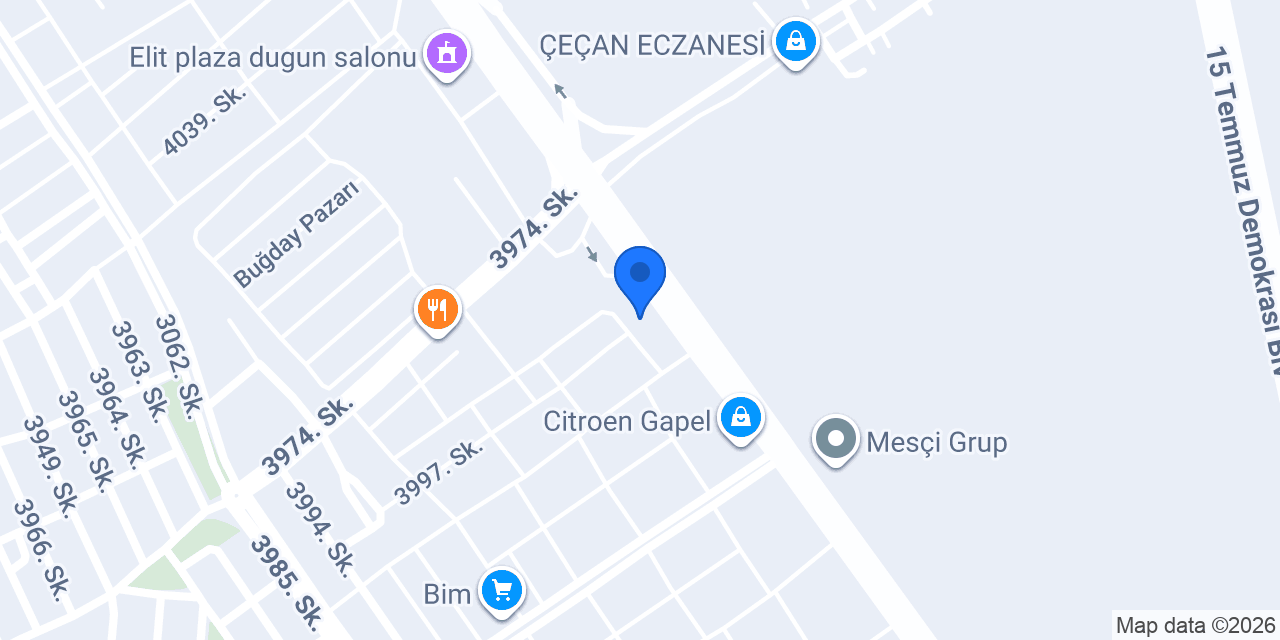 YÜCEL VETERİNER KLİNİĞİ konumu